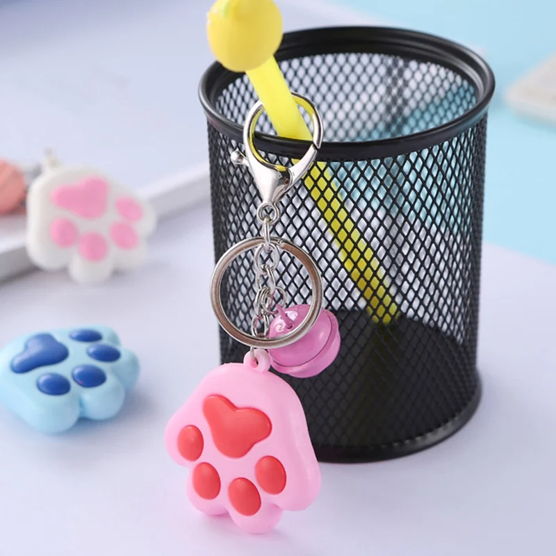 Cartoon Cute Keychain Cat Paw Feet Key Chain Sound Light LED Flashlight Key Ring Holder Figure Pendant Gift
Cartoon Cute Keychain Cat Paw Feet Key Chain Sound Light LED Flashlight Key Ring Holder Figure Pendant Gift