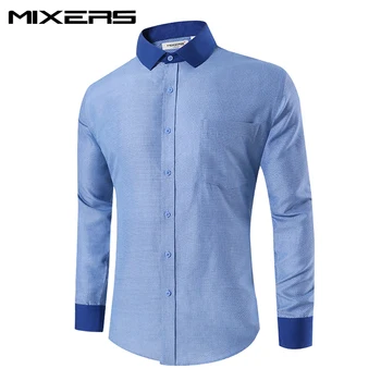 2018 Fashion Brand Blue print Men Shirt Long Sleeve Slim Fit Casual Shirts men Formal Dress Shirts Men Clothes Camisa Masculina
2018 Fashion Brand Blue print Men Shirt Long Sleeve Slim Fit Casual Shirts men Formal Dress Shirts Men Clothes Camisa Masculina