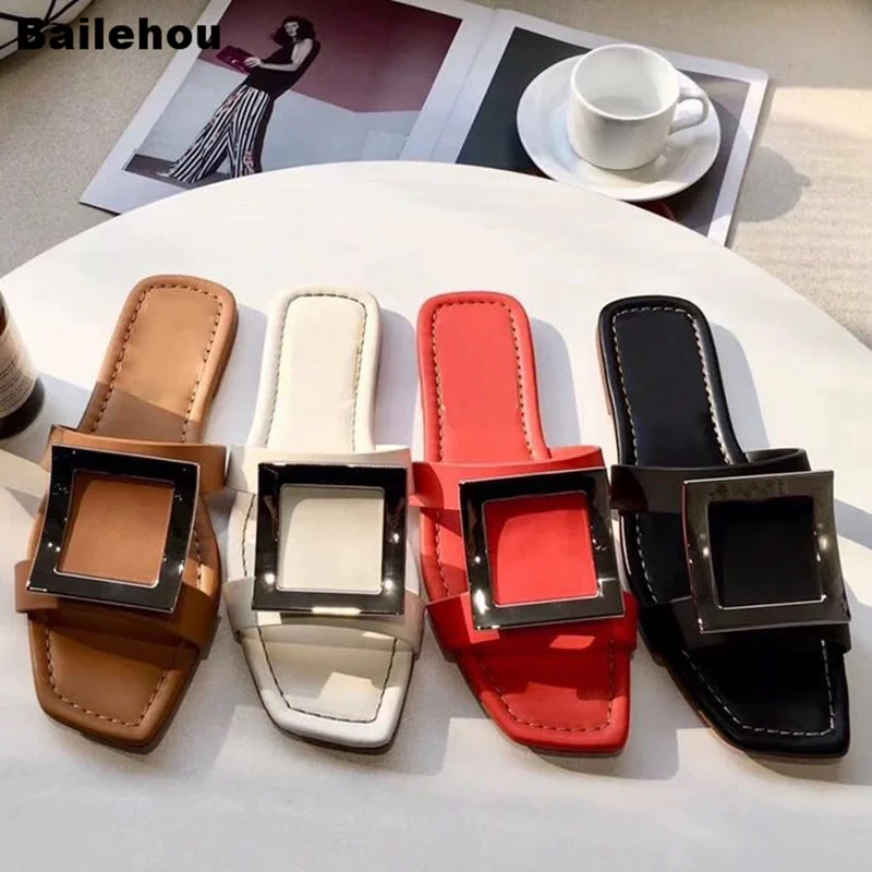 Women Beach Slippers Fashion Brand Buckle Slides 2019 Summer Female Slipper Soft Home Shoes Platform Sandal Flat Flip Flops Shoe
Women Beach Slippers Fashion Brand Buckle Slides 2019 Summer Female Slipper Soft Home Shoes Platform Sandal Flat Flip Flops Shoe