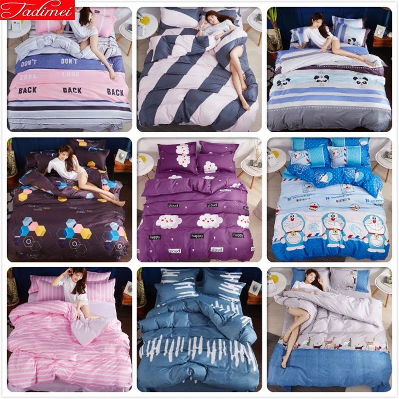 2019 New 3/4 pcs Bedding Set Adult Kids Child Soft Bed Linens Single Full Double Queen King Size Duvet Cover Bedspreads 180x220
2019 New 3/4 pcs Bedding Set Adult Kids Child Soft Bed Linens Single Full Double Queen King Size Duvet Cover Bedspreads 180x220
