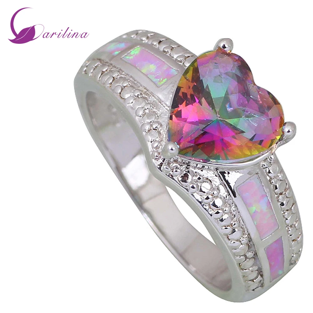 Graceful Engagement Fashion rings for women Hot Pink Rainbow Mystic Topaz Opal 925 Stamp Sterling Silver Overlay ring R406
Graceful Engagement Fashion rings for women Hot Pink Rainbow Mystic Topaz Opal 925 Stamp Sterling Silver Overlay ring R406