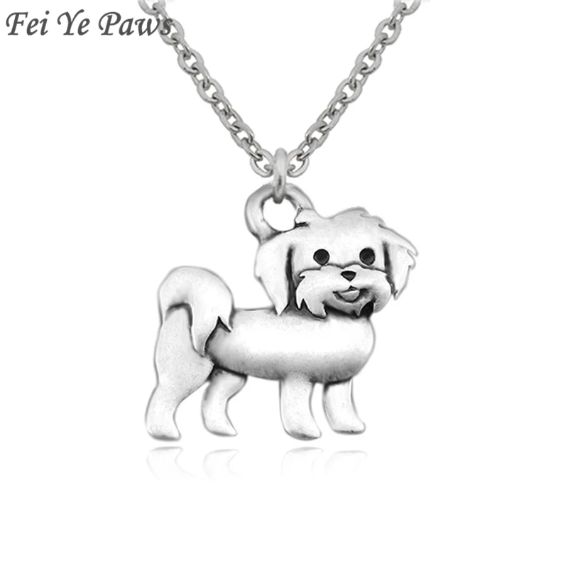 Vintage Silver Boho Maltese Dog Charm Pendant Choker Necklace Long Stainless Steel Chain Men For Women Men Jewelry Gift Gothic
Vintage Silver Boho Maltese Dog Charm Pendant Choker Necklace Long Stainless Steel Chain Men For Women Men Jewelry Gift Gothic