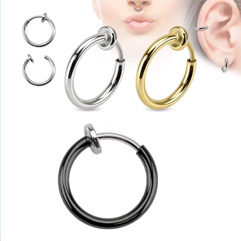 2pcs Invisible No Ear Hole Earrings Clip Nose Ring Belly Button Ring For Punk Wind Jewelry Accessories
2pcs Invisible No Ear Hole Earrings Clip Nose Ring Belly Button Ring For Punk Wind Jewelry Accessories