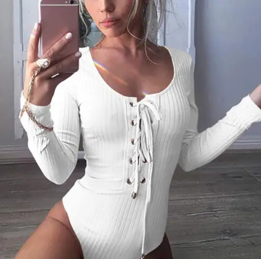 Bodysuit Women Long Sleeve Bandage Solid Color Casual Rompers Round Neck Pink Ladies Plus Size 5xl Female Bodysuit
Bodysuit Women Long Sleeve Bandage Solid Color Casual Rompers Round Neck Pink Ladies Plus Size 5xl Female Bodysuit