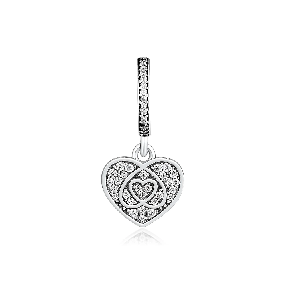 CKK Fit Pandora Charms Bracelet 925 Sterling Silver Pave Love Heart Dangle Charm Beads DIY Original Jewelry Making for Women
CKK Fit Pandora Charms Bracelet 925 Sterling Silver Pave Love Heart Dangle Charm Beads DIY Original Jewelry Making for Women