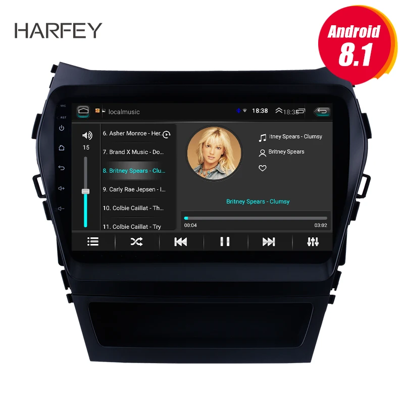 Harfey 9" HD Touchscreen Radio GPS Navigation For 2013-2017 Hyundai IX45 SantaFe Rear camera Android 8.1 Car Multimedia Player
Harfey 9" HD Touchscreen Radio GPS Navigation For 2013-2017 Hyundai IX45 SantaFe Rear camera Android 8.1 Car Multimedia Player