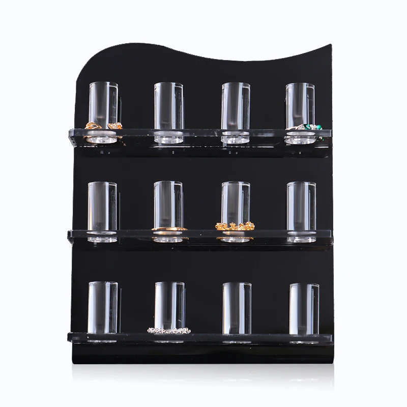 Black And Clear Finger Ring Showcase Display Jewelry Organizer Stand Plexiglass Holder
Black And Clear Finger Ring Showcase Display Jewelry Organizer Stand Plexiglass Holder