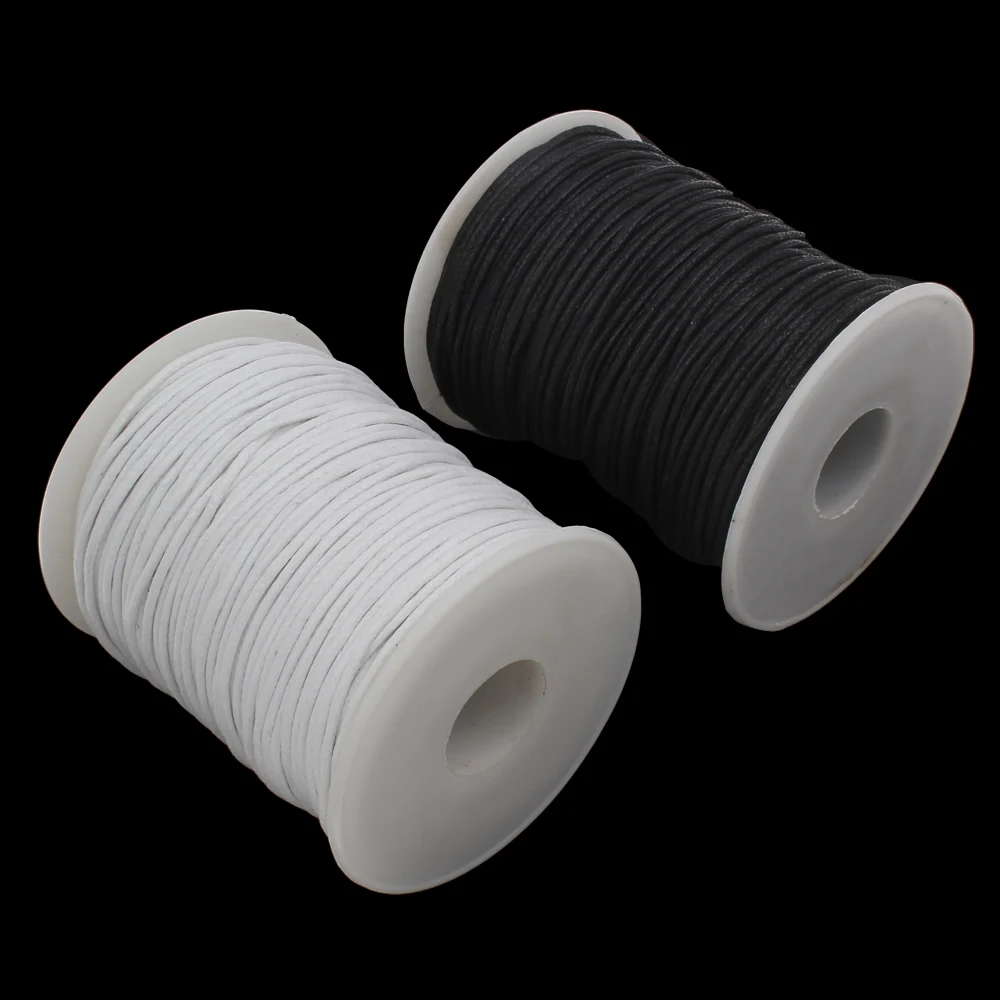 1.5mm Wax Cord DIY Waxed Linen Cords with Plastic Spool White Black Dia Approx 100Yards/Spool DIY Making Thread Wire Accessories
1.5mm Wax Cord DIY Waxed Linen Cords with Plastic Spool White Black Dia Approx 100Yards/Spool DIY Making Thread Wire Accessories