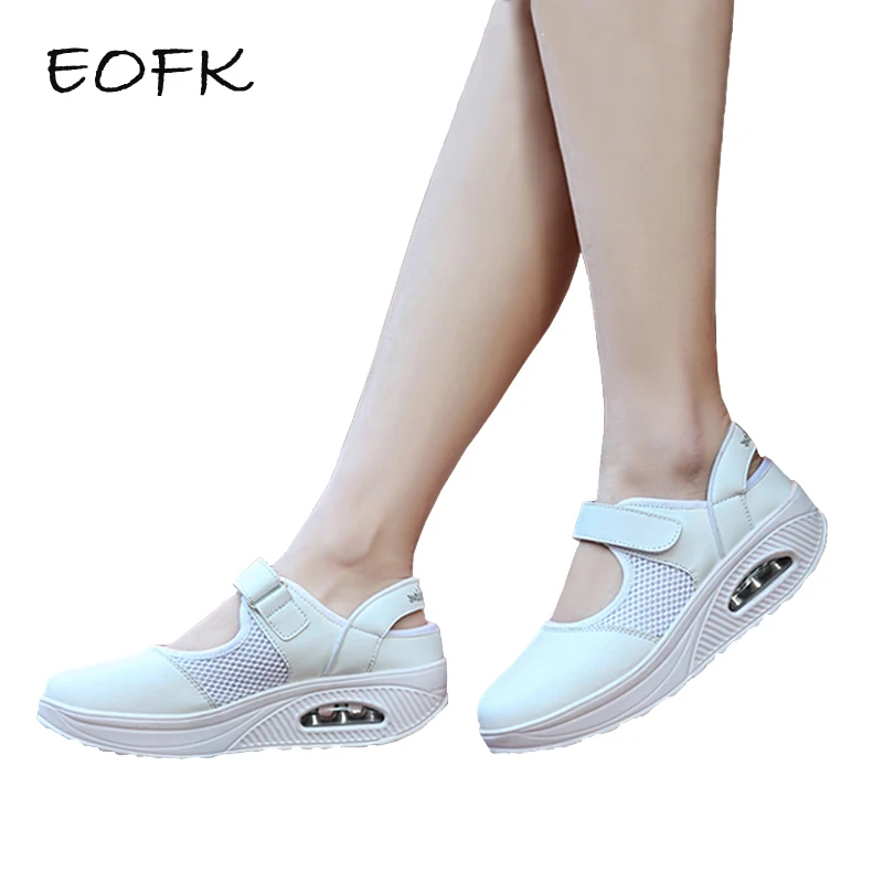 EOFK Summer Women Flat Platform Shoes Woman Casual Air Mesh Breathable Women's Mary Janes White Shoes zapatos mujer
EOFK Summer Women Flat Platform Shoes Woman Casual Air Mesh Breathable Women's Mary Janes White Shoes zapatos mujer