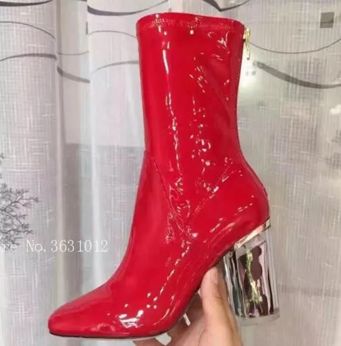 Spring/Fall Retro PVC Transparent Women Ankle Boots Clear Waterproof Fashion Shoes Brand Designers Boots EU Size 35~42 WOMEN
Spring/Fall Retro PVC Transparent Women Ankle Boots Clear Waterproof Fashion Shoes Brand Designers Boots EU Size 35~42 WOMEN