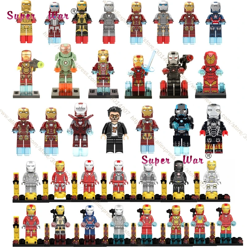 Single Marvel Avengers Iron Man Armor collectable Tony k War Machine building blocks bricks toys for children
Single Marvel Avengers Iron Man Armor collectable Tony k War Machine building blocks bricks toys for children
