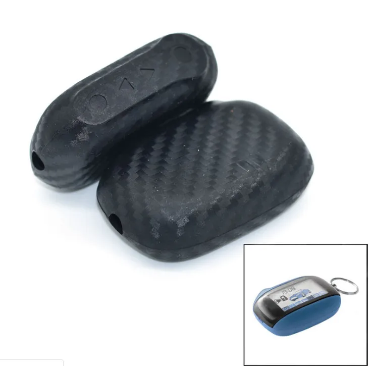 Carbon Silicone Case KeyChain For Russian 2-way Alarm System Alarm version B92 Silicone case for Starline B92 B94 B64
Carbon Silicone Case KeyChain For Russian 2-way Alarm System Alarm version B92 Silicone case for Starline B92 B94 B64