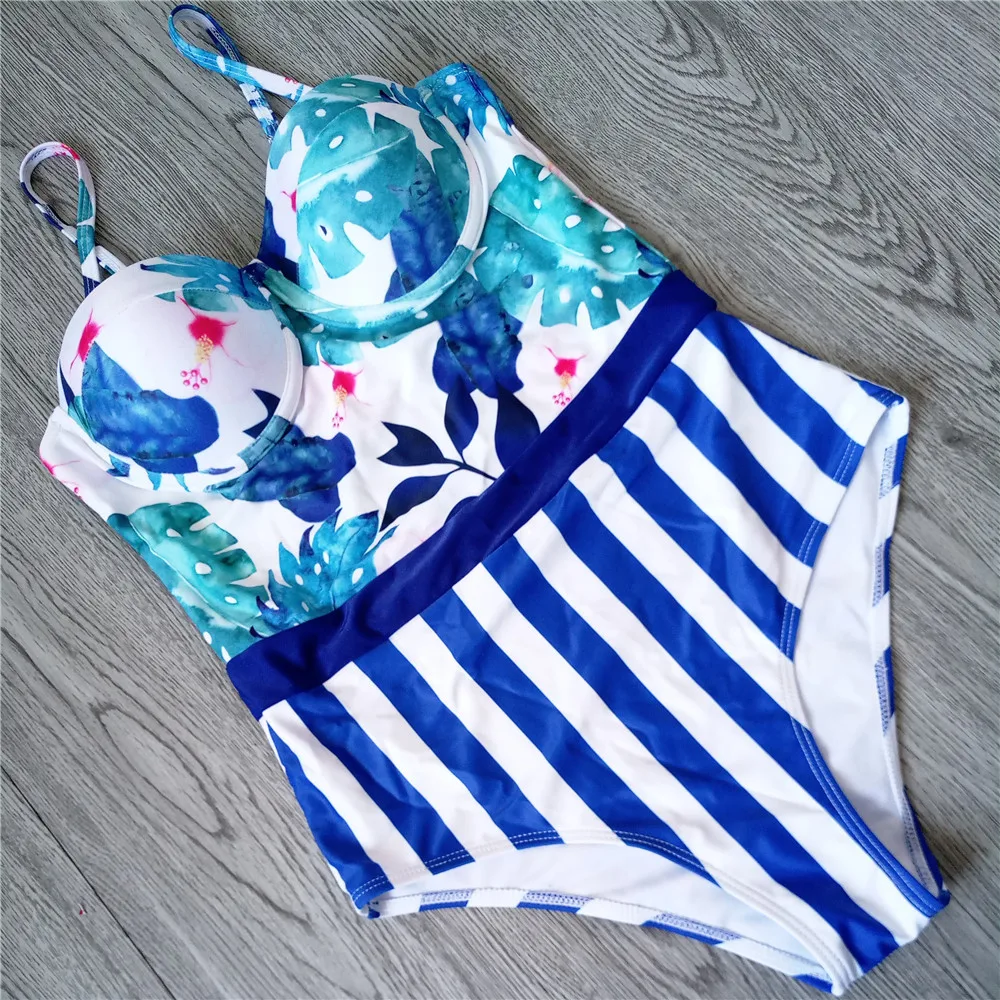 Women's Sexy Swimwear One Piece Swimsuit Push Up 2019 Summer Beach Ladies Striped Bathing Suit Printing Bodysuit Slim Monokini
Women's Sexy Swimwear One Piece Swimsuit Push Up 2019 Summer Beach Ladies Striped Bathing Suit Printing Bodysuit Slim Monokini