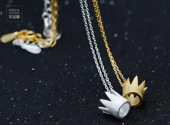 Real. 925 Sterling Silver Princess King Crown Necklace Jewelry Chain 18" Golden/white color GTLX479
Real. 925 Sterling Silver Princess King Crown Necklace Jewelry Chain 18" Golden/white color GTLX479