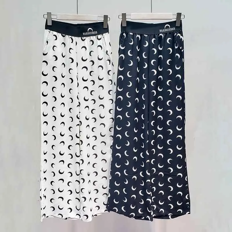 Women Moon Print Long Pants 2019 Summer-Autumn Ladies Soft Silky Ultra-thin Loose Straight Pants Female Chic pantalon femme
Women Moon Print Long Pants 2019 Summer-Autumn Ladies Soft Silky Ultra-thin Loose Straight Pants Female Chic pantalon femme