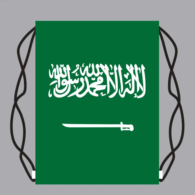 Drawstring Backpack Bag with Saudi_Arabia Flag Small Backpack Printing Customized Logo
Drawstring Backpack Bag with Saudi_Arabia Flag Small Backpack Printing Customized Logo