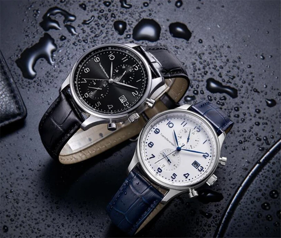 Xiaomi TwentySeventeen Light Business Quartz Watch Multi-function Dual time zone 24 hour display Casual Sport Wristwatch Men Clo (8)
