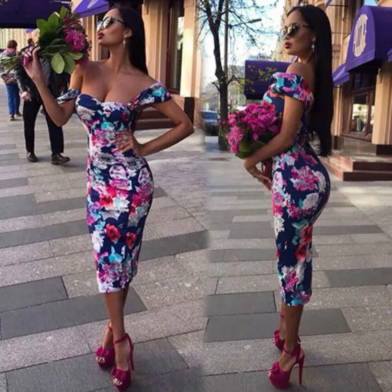 Women Sexy Strapless Floral Bodycon Dress Summer Lady Street Wear Casual Party Dresses
Women Sexy Strapless Floral Bodycon Dress Summer Lady Street Wear Casual Party Dresses
