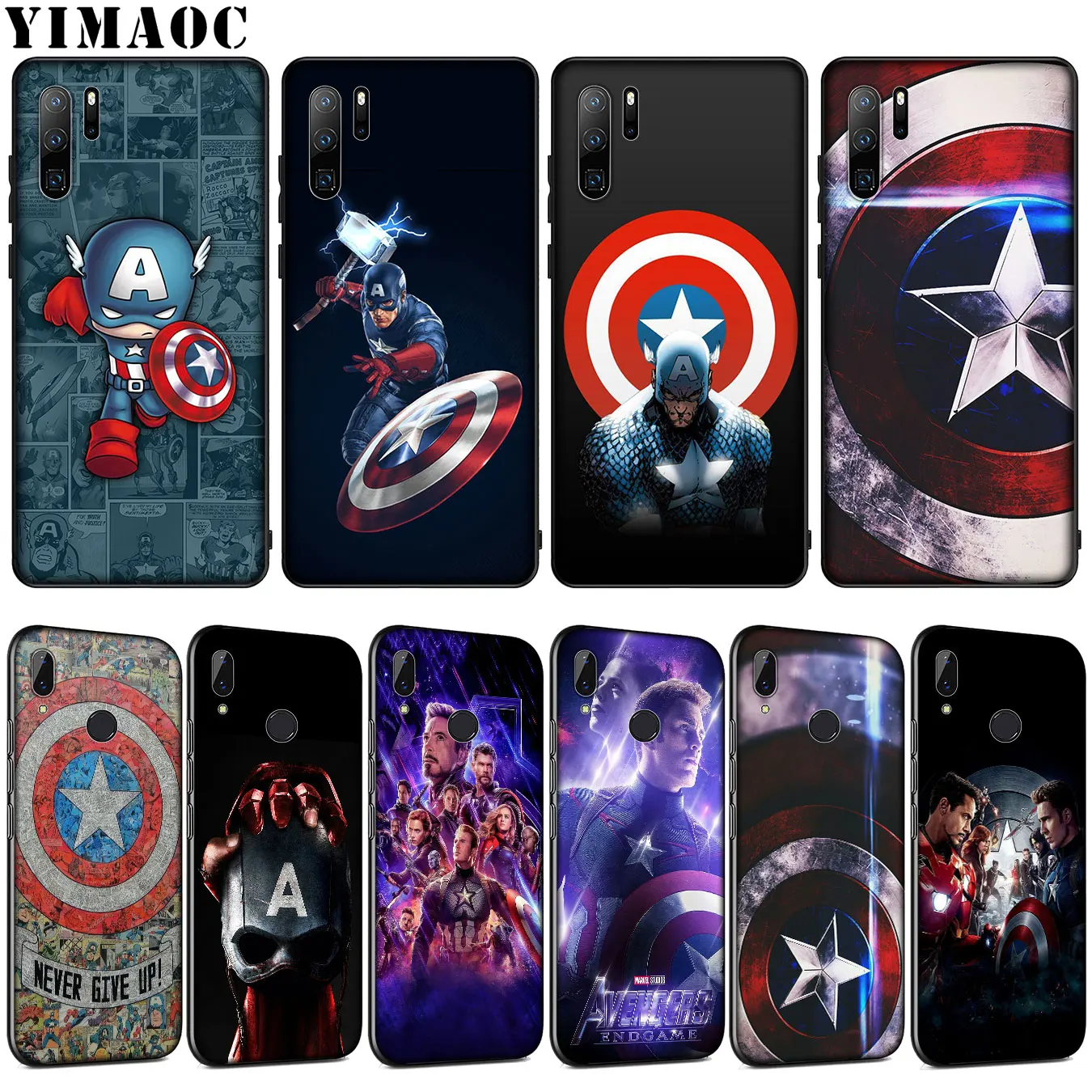 YIMAOC Marvel Captain America shield Soft Silicone Case for Huawei P30 P20 Pro P10 P9 Lite Mini 2017 2016 Cover P Smart Z 2019
YIMAOC Marvel Captain America shield Soft Silicone Case for Huawei P30 P20 Pro P10 P9 Lite Mini 2017 2016 Cover P Smart Z 2019