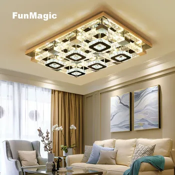 Modern 2 layer Square Ring LED Crystal Ceiling Light Living Room Lighting Fixture Surface Mounted Lamp Bedroom Dining Room Light 
Modern 2 layer Square Ring LED Crystal Ceiling Light Living Room Lighting Fixture Surface Mounted Lamp Bedroom Dining Room Light