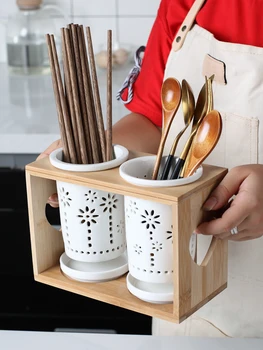 Household Ceramic Porcelain Chopsticks Storage Rack Storage Porous Drain Holder Shovel Spoon Knife Fork Storage Box Kitchen Rack
Household Ceramic Porcelain Chopsticks Storage Rack Storage Porous Drain Holder Shovel Spoon Knife Fork Storage Box Kitchen Rack