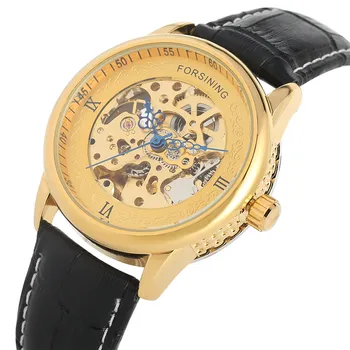 Automatic Mechanical Men Watch Gold Skeleton Dial Dress Business Mens Genuine Leather Wristwatch Top FORSINING Brand Timepiece
Automatic Mechanical Men Watch Gold Skeleton Dial Dress Business Mens Genuine Leather Wristwatch Top FORSINING Brand Timepiece