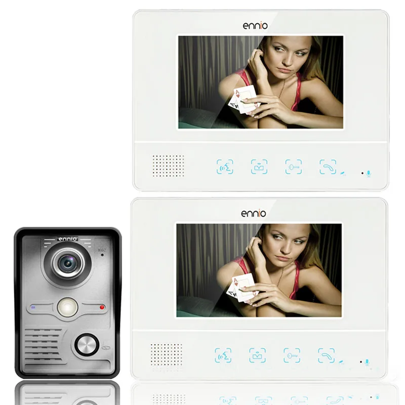 Free Shipping 7 Inch TFT Touch Screen Color LCD Video Door Phone Wired Video Intercom 2 Monitor Doorbell Intercom system
Free Shipping 7 Inch TFT Touch Screen Color LCD Video Door Phone Wired Video Intercom 2 Monitor Doorbell Intercom system
