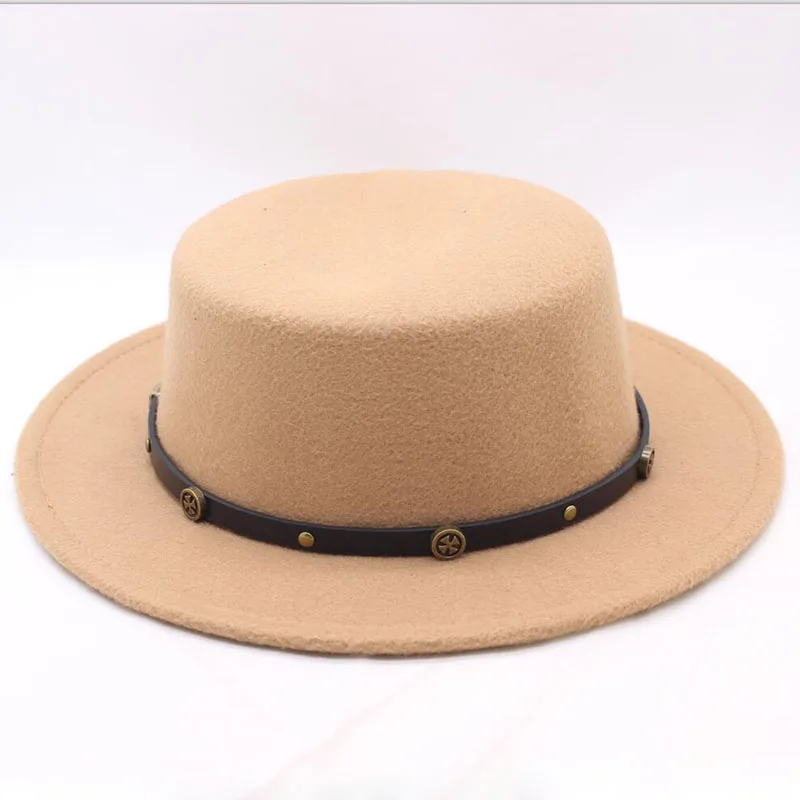 2018 New Fashion Women Winter Fedoras Hats Cashmere Polyester Blends Spring Flat Top Hats Female Gorros Cap Women Wide Brim Hats
2018 New Fashion Women Winter Fedoras Hats Cashmere Polyester Blends Spring Flat Top Hats Female Gorros Cap Women Wide Brim Hats