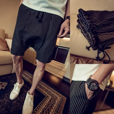 Summer Striped Shorts Mens Korea Style Harem Leisure Youth Knee-Length Casual Shorts C55
Summer Striped Shorts Mens Korea Style Harem Leisure Youth Knee-Length Casual Shorts C55