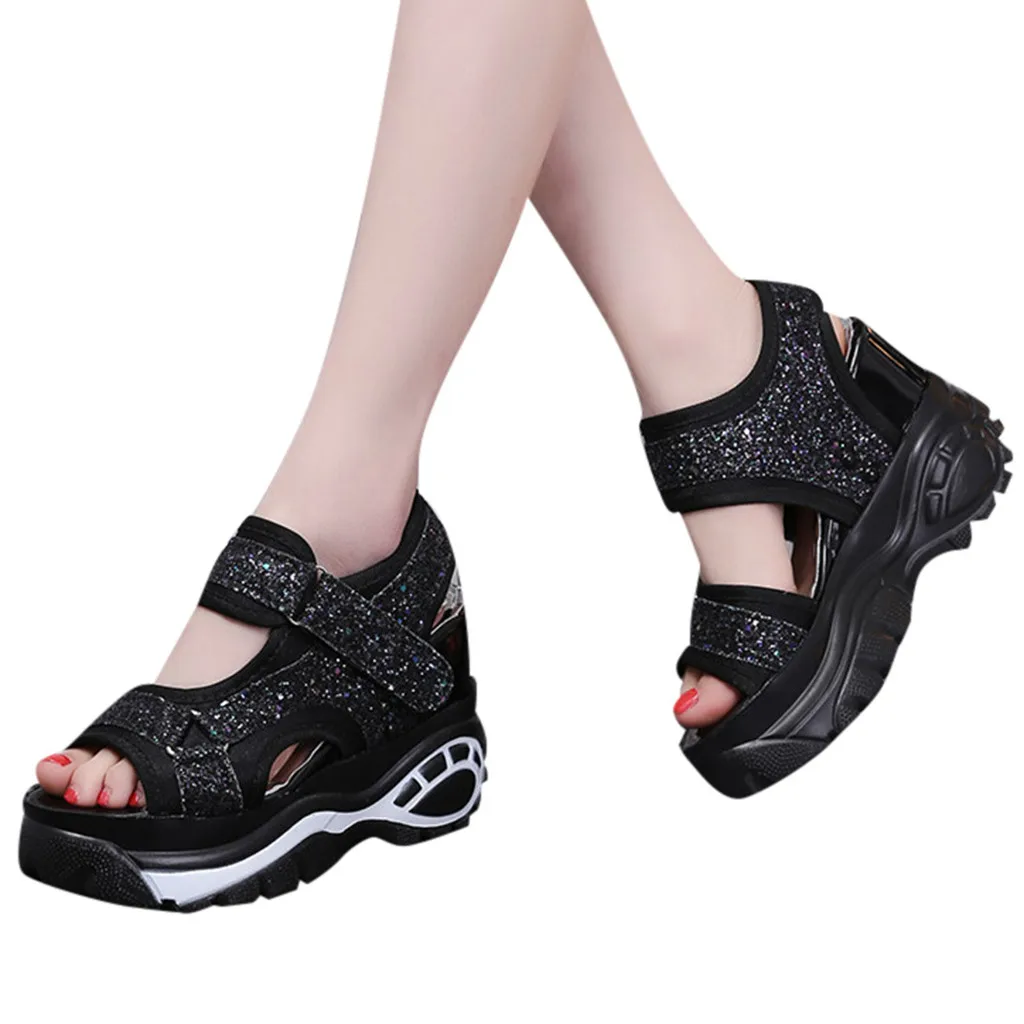 CHAMSGEND Women's shoes Platform shoes open toe increased wedge with thick sandals casual fashion non-slip outdoor sandals
CHAMSGEND Women's shoes Platform shoes open toe increased wedge with thick sandals casual fashion non-slip outdoor sandals