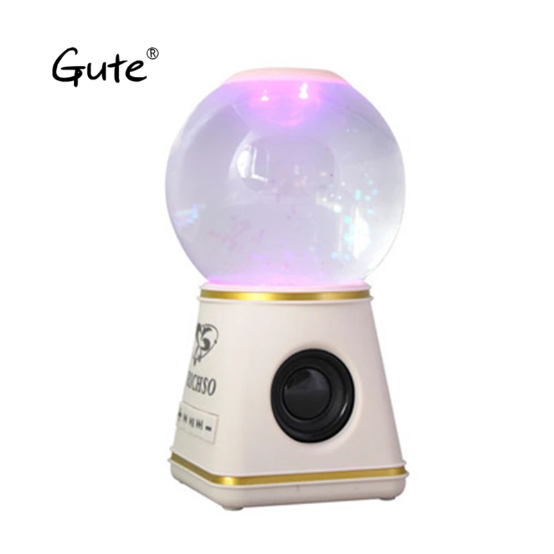 Gute Fashion Crystal ball colorful Led Dazzle Light Waterball Bluetooth Speaker Water Ball 3D woofer alto falante caixa de som
Gute Fashion Crystal ball colorful Led Dazzle Light Waterball Bluetooth Speaker Water Ball 3D woofer alto falante caixa de som