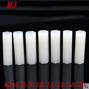 100pcs/lot White Nylon standoff M3*L 3mm female to female nylon plastic spacer long hex nut
100pcs/lot White Nylon standoff M3*L 3mm female to female nylon plastic spacer long hex nut