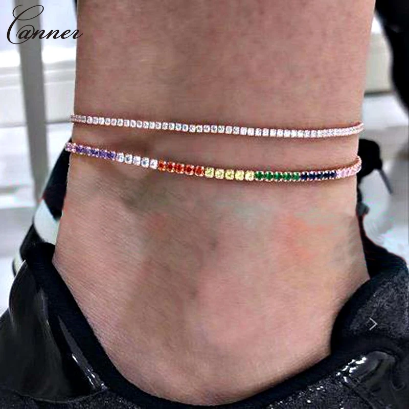 2pcs/set Colorful Crystal Beads Anklets for Women Zircon Foot Chain Ankle Leg Bracelet Barefoot Sandals Summer Beach Jewelry Q45
2pcs/set Colorful Crystal Beads Anklets for Women Zircon Foot Chain Ankle Leg Bracelet Barefoot Sandals Summer Beach Jewelry Q45