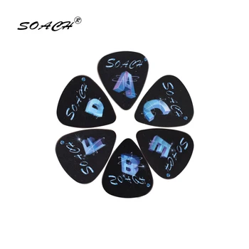 SOACH 10pcs 3 kinds of thickness new brand guitar picks bass 26 English alphabet pictures quality print Guitar accessories
SOACH 10pcs 3 kinds of thickness new brand guitar picks bass 26 English alphabet pictures quality print Guitar accessories