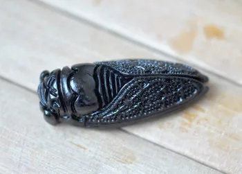 christmas gift Chinese Natural jade Hetian Hand-Carved pendant (cicada) Black NR/XY14
christmas gift Chinese Natural jade Hetian Hand-Carved pendant (cicada) Black NR/XY14