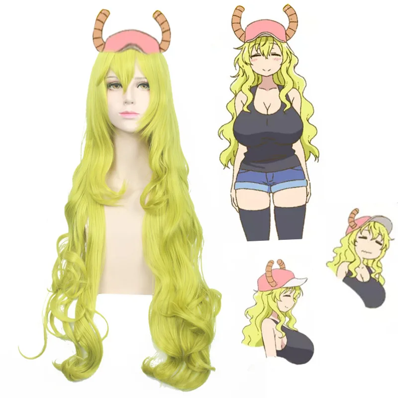 Anime Kobayashi san Chi no Maid Dragon Quetzalcoatl Lucoa Cosplay Wig Miss Kobayashi's Dragon Hair Halloween green wavy Wigs
Anime Kobayashi san Chi no Maid Dragon Quetzalcoatl Lucoa Cosplay Wig Miss Kobayashi's Dragon Hair Halloween green wavy Wigs