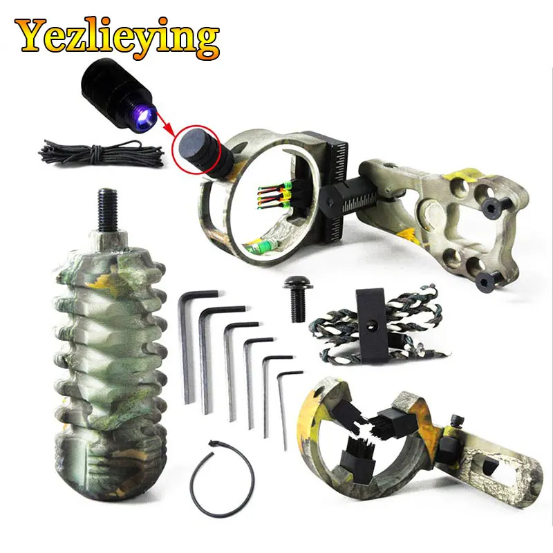 Hunting Archery Crossbow 5pin Bow Sight Slings Arrow Rest Bow Stabilizer Peep Sight Compound Bow kit
Hunting Archery Crossbow 5pin Bow Sight Slings Arrow Rest Bow Stabilizer Peep Sight Compound Bow kit