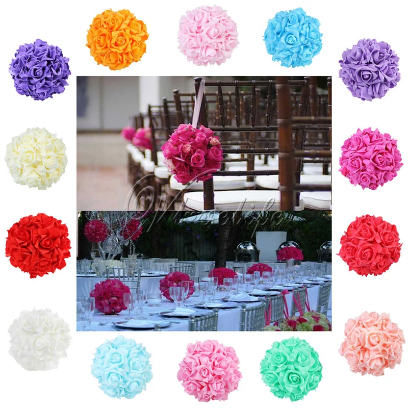 5pcs 6" Silk ribbon Foam Rose Flower Ball Artificial Bouquet Wedding Kissing Ball Centerpiece Decorations
5pcs 6" Silk ribbon Foam Rose Flower Ball Artificial Bouquet Wedding Kissing Ball Centerpiece Decorations