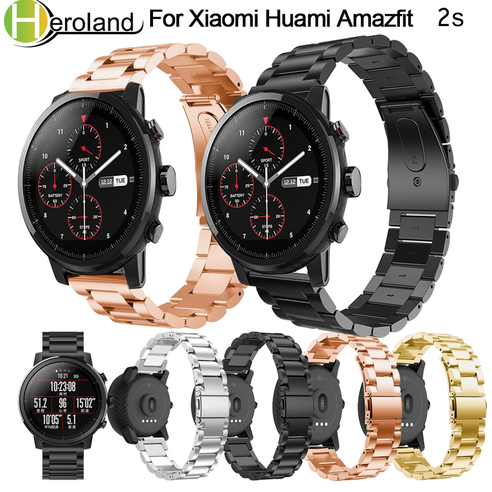 Wristband for Original Xiaomi Huami Amazfit Stratos 2 2th pace band strap bracelet smart watchBand 22mm Stainless steel 2018
Wristband for Original Xiaomi Huami Amazfit Stratos 2 2th pace band strap bracelet smart watchBand 22mm Stainless steel 2018