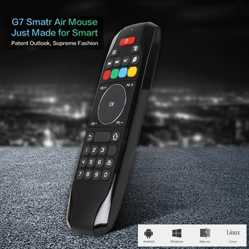 

G7 2.4GHz Wireless Gyroscope Air Mouse Sense Motion IR Learning Remote Control Mini Keyboard for Mac OS Android TV Box Windows