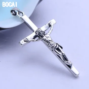 BOCAI s925 sterling silver crosses pendant for men and women vintage Thai silver cross pendant 2020 new fashion popular jewelry
BOCAI s925 sterling silver crosses pendant for men and women vintage Thai silver cross pendant 2020 new fashion popular jewelry