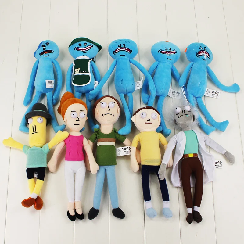 Fullset 10 Styles Rick and Morty Plush Happy Sad foamy Caddy Meeseeks Mr Poopybutthole Jerry Soft Stuffed Plush Toys
Fullset 10 Styles Rick and Morty Plush Happy Sad foamy Caddy Meeseeks Mr Poopybutthole Jerry Soft Stuffed Plush Toys