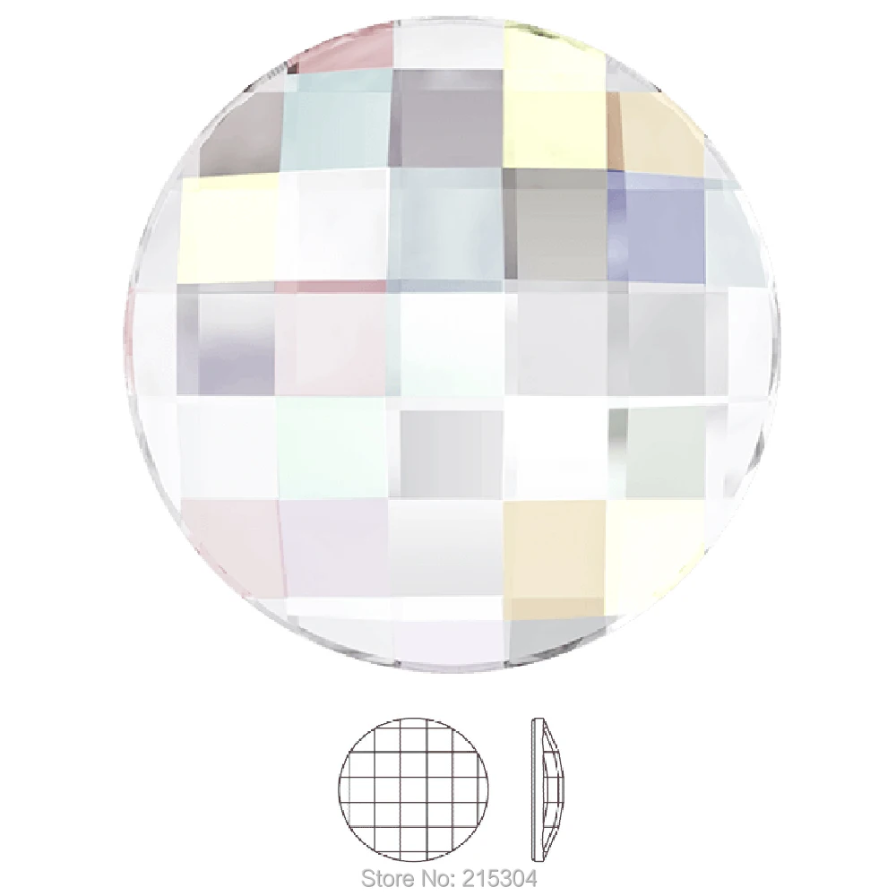 Swarovski Elements Chessboard Circle (2035) AB Crystal ( No Hotfix or Hotfix ) Iron On ( 6mm , 10mm , 14mm ) Flatback Rhinestone
Swarovski Elements Chessboard Circle (2035) AB Crystal ( No Hotfix or Hotfix ) Iron On ( 6mm , 10mm , 14mm ) Flatback Rhinestone