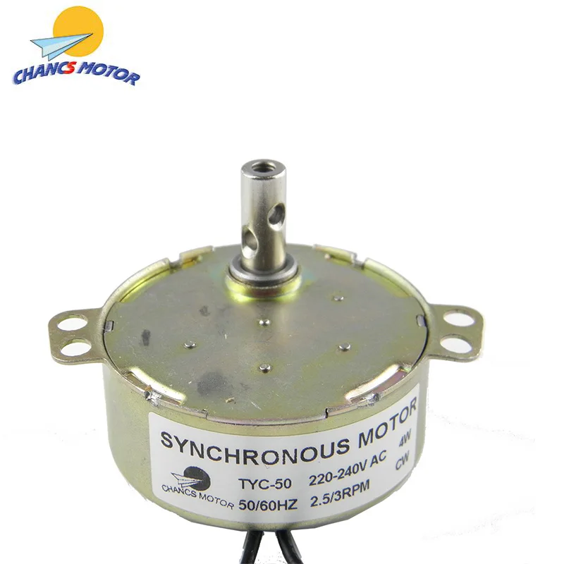 CHANCS TYC-50 AC Synchronous Motor 220V 2.5-3RPM 4W CW Of An Electric Motor Supplier
CHANCS TYC-50 AC Synchronous Motor 220V 2.5-3RPM 4W CW Of An Electric Motor Supplier