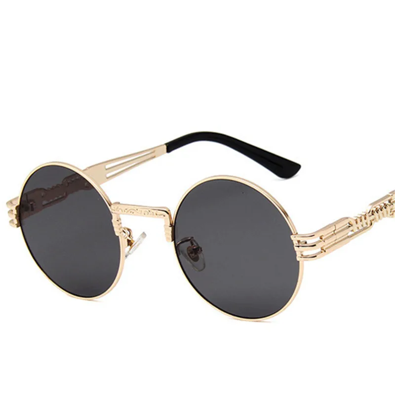 Gothic Steampunk Sunglasses Men Women Metal Wrap Eyeglasses Round Shades Brand Designer Sunglasses Mirror High Quality UV400
Gothic Steampunk Sunglasses Men Women Metal Wrap Eyeglasses Round Shades Brand Designer Sunglasses Mirror High Quality UV400