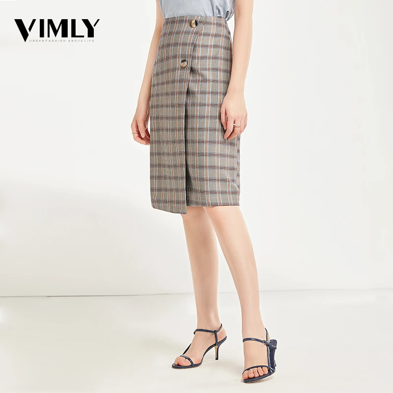 Vimly Vintage Plaid Skirts Women 2019 Summer England Style A-line High Waist Skirt Female Sexy Mini Short Office Elegant Skirt
Vimly Vintage Plaid Skirts Women 2019 Summer England Style A-line High Waist Skirt Female Sexy Mini Short Office Elegant Skirt