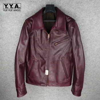 Vintage Genuine Leather Jacket Men Luxury Brand Zip Slim Motorcycle Jacket Casual Turn-down Collar Autumn Warm Male Coat Tops
Vintage Genuine Leather Jacket Men Luxury Brand Zip Slim Motorcycle Jacket Casual Turn-down Collar Autumn Warm Male Coat Tops