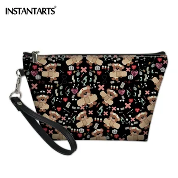 INSTANTARTS Women Cosmetic Bags Lovely Doctor Bear Printing PU Travel Storage Case Girls Make Up Bag Portable Case Pouch Handbag
INSTANTARTS Women Cosmetic Bags Lovely Doctor Bear Printing PU Travel Storage Case Girls Make Up Bag Portable Case Pouch Handbag