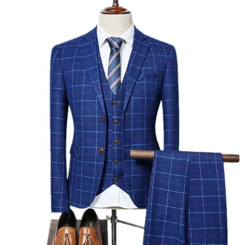 fashion men's casual boutique business double buckle suit / Male plaid slim blazers jacket coat pants trousers vest waistcoat
fashion men's casual boutique business double buckle suit / Male plaid slim blazers jacket coat pants trousers vest waistcoat