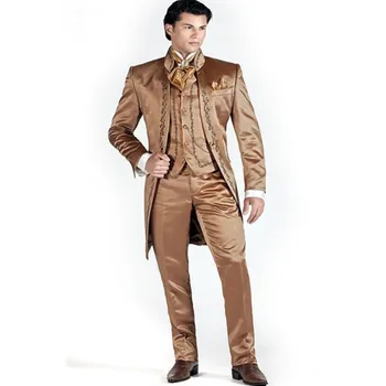 Slim Fit Embroidery Men Suit For Stage Style (Jacket+Pants+Vest) Bespoke Groomsmen Tuxedos Groom Wedding Prom Mens Suits Blazers
Slim Fit Embroidery Men Suit For Stage Style (Jacket+Pants+Vest) Bespoke Groomsmen Tuxedos Groom Wedding Prom Mens Suits Blazers